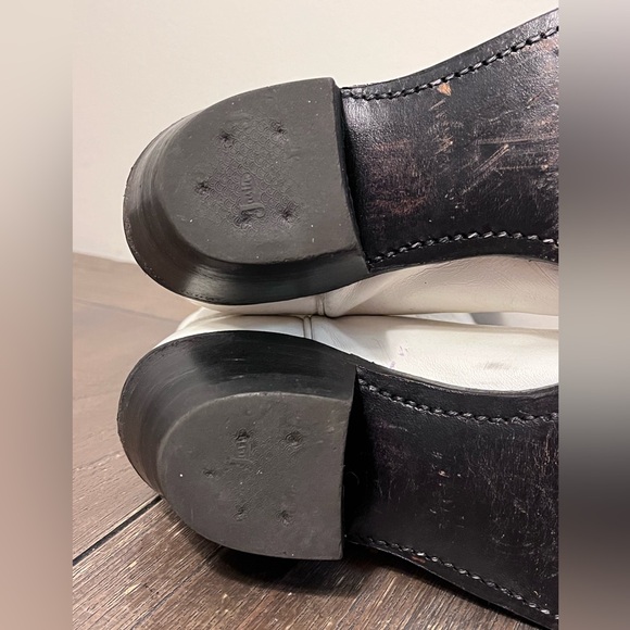 Justin White Leather Western Cowgirl Boots Womens size 7.5 - Picture 12 of 12